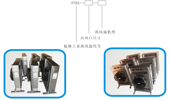 工业热风扇产品图